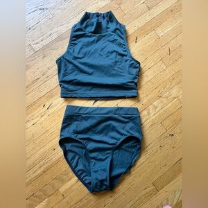 Balera Dark Green Dancewear  Set